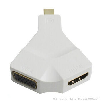 Mini DisplayPort to HDMI + VGA Adapter Supports 4k*2k High Resolution